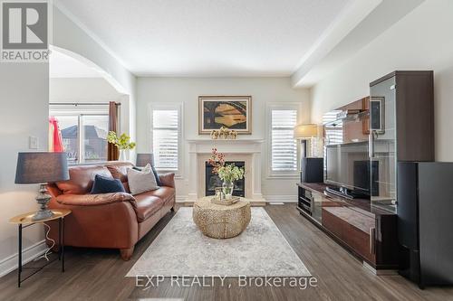 3356 Minerva Way, Burlington, ON - Indoor Photo Showing Living Room With Fireplace