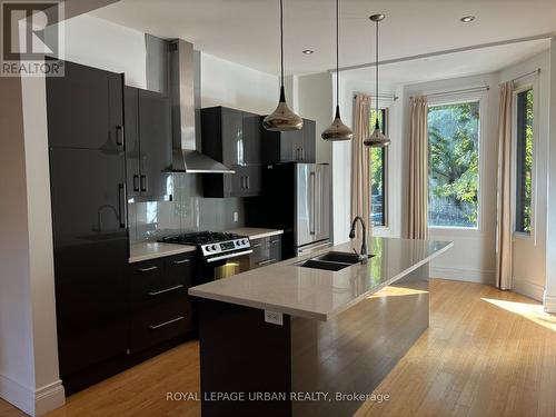 323 Ontario Street, Toronto, ON - Indoor Photo Showing Kitchen With Double Sink With Upgraded Kitchen