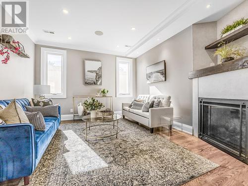 30 Broadleaf Road, Toronto, ON - Indoor Photo Showing Living Room With Fireplace