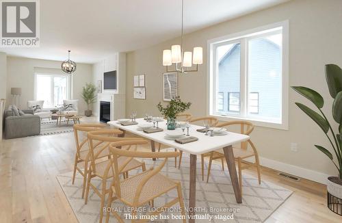 19 Gordon Crescent, Meaford, ON - Indoor Photo Showing Dining Room With Fireplace