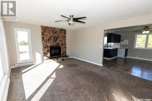 Kruesel Acreage, Winslow Rm No. 319, SK - Indoor Photo Showing Living Room With Fireplace