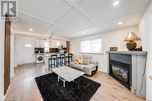 43 Adair Avenue S, Hamilton, ON - Indoor Photo Showing Living Room With Fireplace