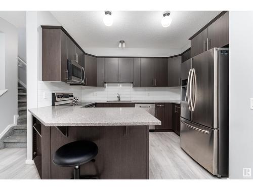 109 James Crescent, St. Albert, AB - Indoor Photo Showing Kitchen With Stainless Steel Kitchen With Upgraded Kitchen