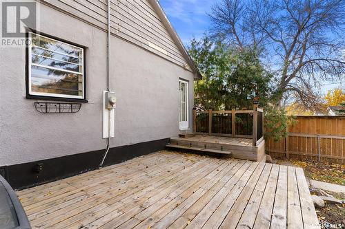 1424 Forget Street, Regina, SK - Outdoor With Deck Patio Veranda With Exterior