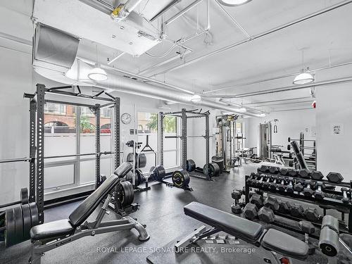 118-208 Niagara St, Toronto, ON - Indoor Photo Showing Gym Room