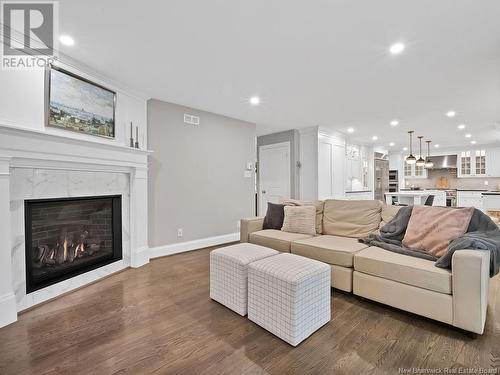 250 Dickson Boulevard, Moncton, NB - Indoor Photo Showing Living Room With Fireplace