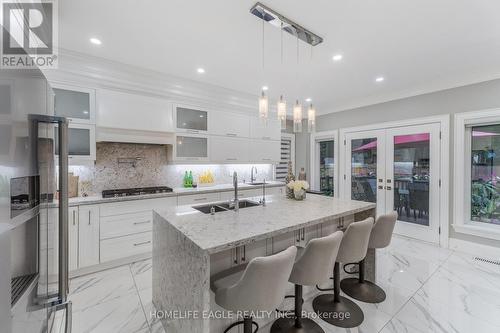 85 Oakridge Drive, Toronto, ON - Indoor Photo Showing Kitchen With Double Sink With Upgraded Kitchen