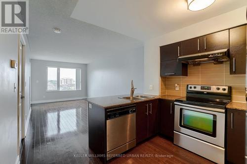 1002 - 273 South Park Road, Markham, ON - Indoor Photo Showing Kitchen With Stainless Steel Kitchen With Double Sink