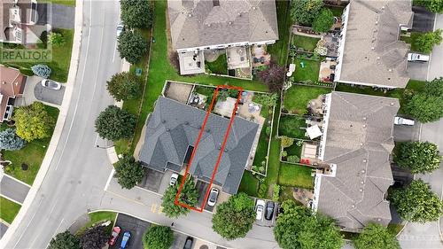 Drone shot outline of home - 105 Rustwood Private, Ottawa, ON - Outdoor With View