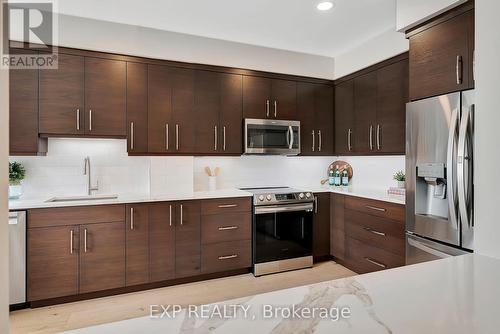 102 - 144 Park Street, Waterloo, ON - Indoor Photo Showing Kitchen With Stainless Steel Kitchen With Upgraded Kitchen