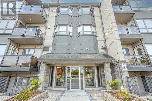 Updated Exterior & Lobby - 202 - 9 Jacksway Crescent, London, ON - Outdoor With Balcony With Facade