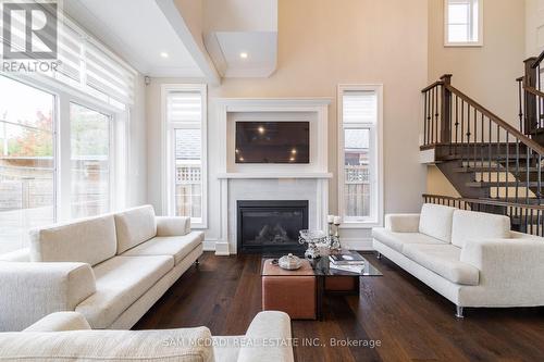 89 Russell Drive, Oakville, ON - Indoor Photo Showing Living Room With Fireplace