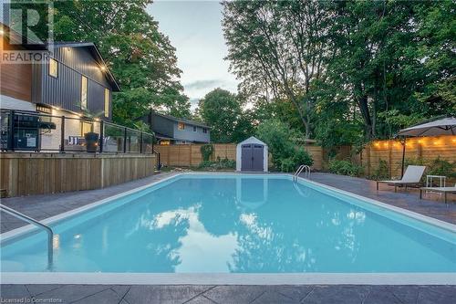 514 Oxbow Road, Waterloo, ON - Outdoor With In Ground Pool With Backyard