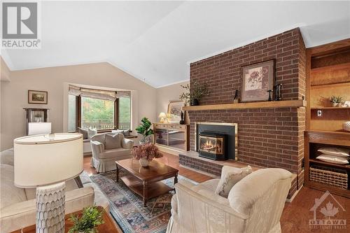 196 Indian Hill Road, Pakenham, ON - Indoor Photo Showing Living Room With Fireplace