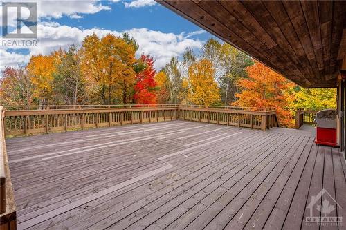 deck off of dining room - 196 Indian Hill Road, Pakenham, ON - Outdoor With Deck Patio Veranda With Exterior