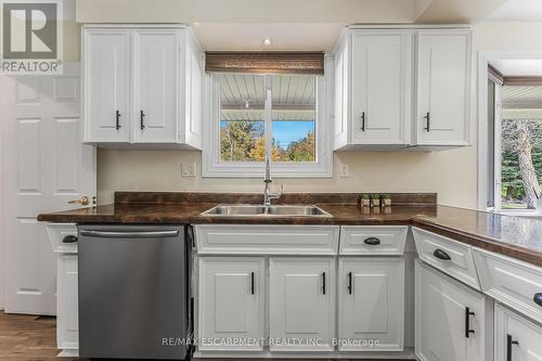 333 Golf Club Road, Hamilton, ON - Indoor Photo Showing Kitchen With Double Sink