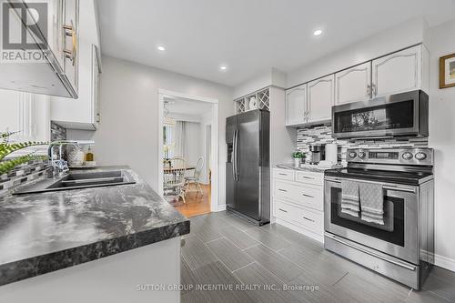 25 Eileen Drive, Barrie, ON - Indoor Photo Showing Kitchen With Double Sink