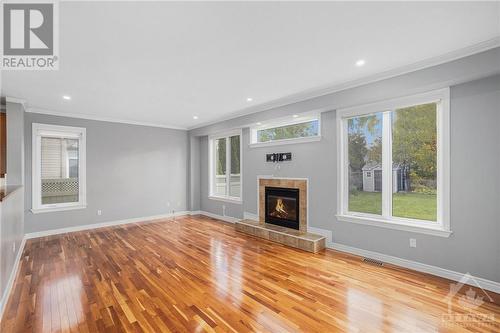 225 Bradwell Way, Ottawa, ON - Indoor Photo Showing Living Room With Fireplace