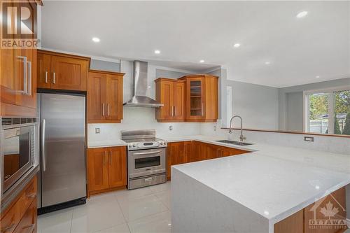 225 Bradwell Way, Ottawa, ON - Indoor Photo Showing Kitchen With Double Sink