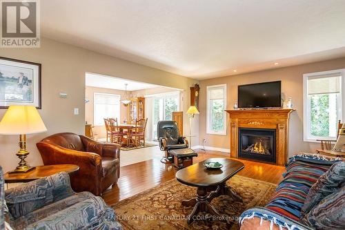 71818 Sunview Avenue, Bluewater (St. Joseph), ON - Indoor Photo Showing Living Room With Fireplace