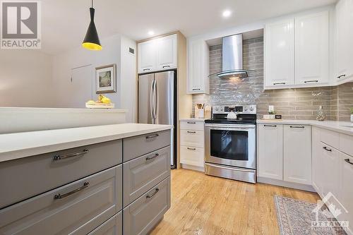 62 Donald Street Unit#108A, Ottawa, ON - Indoor Photo Showing Kitchen With Stainless Steel Kitchen With Upgraded Kitchen