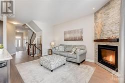 Open Concept Living, Dining, Kitchen with Nat Gas Fireplace - 