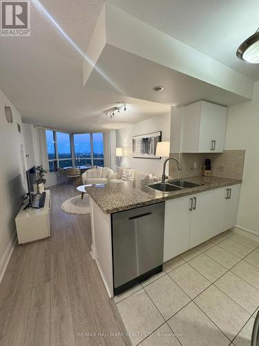 2414 - 10 Northtown Way, Toronto, ON - Indoor Photo Showing Kitchen With Double Sink