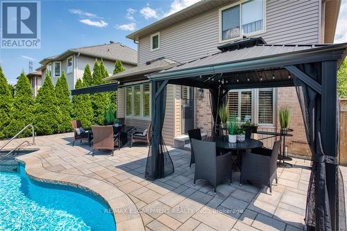 1245 Hammond Street, Burlington, ON - Outdoor With In Ground Pool With Deck Patio Veranda With Exterior