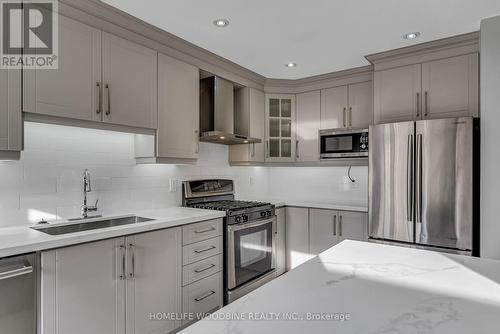 164 Deepsprings Crescent, Vaughan, ON - Indoor Photo Showing Kitchen With Stainless Steel Kitchen With Upgraded Kitchen