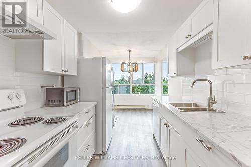 609 - 600 Grenfell Drive, London, ON - Indoor Photo Showing Kitchen With Double Sink