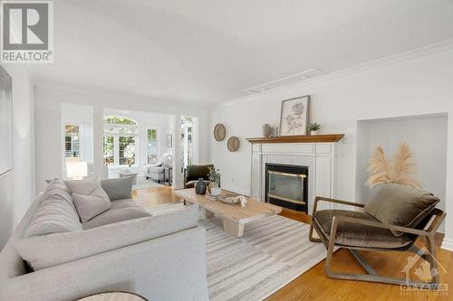 6 Carbery Drive, Stittsville, ON - Indoor Photo Showing Living Room With Fireplace