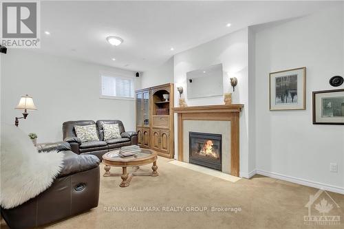 130 Granite Court, Ottawa, ON - Indoor Photo Showing Living Room With Fireplace