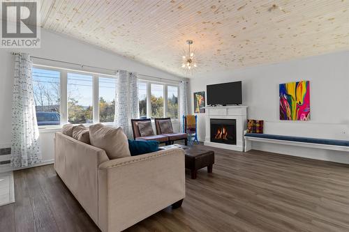 248 Main Road, Bellevue Beach, NL - Indoor Photo Showing Living Room With Fireplace