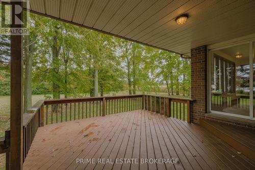 24307 Thomson Line, West Elgin (West Lorne), ON - Outdoor With Deck Patio Veranda With Exterior