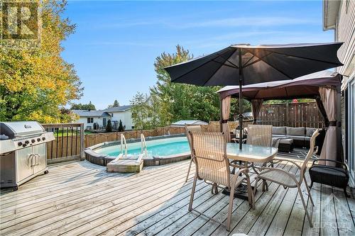 108 Lamadeleine Boulevard, Embrun, ON - Outdoor With Above Ground Pool With Deck Patio Veranda With Exterior