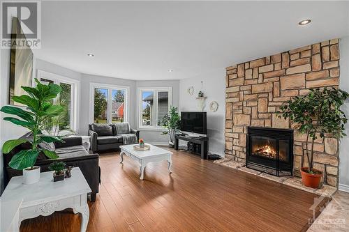 12 Giroux Street, Limoges, ON - Indoor Photo Showing Living Room With Fireplace