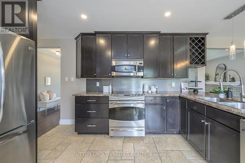 3681 Catherine Street, Thames Centre (Dorchester), ON - Indoor Photo Showing Kitchen With Double Sink