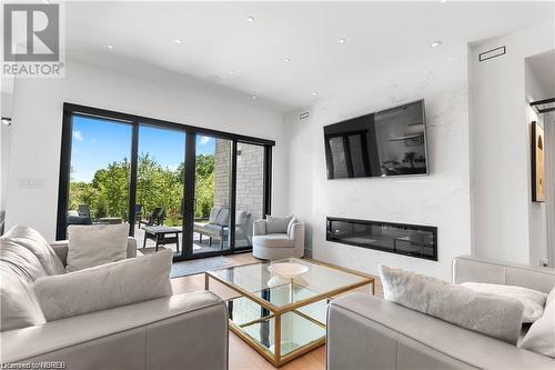 173 Sugarbush Street, North Bay, ON - Indoor Photo Showing Living Room With Fireplace