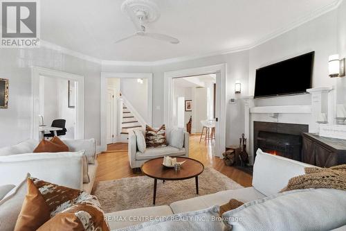 65 Grand Avenue, London, ON - Indoor Photo Showing Living Room With Fireplace