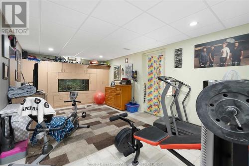 341 Genevieve Street, Windsor, ON - Indoor Photo Showing Gym Room