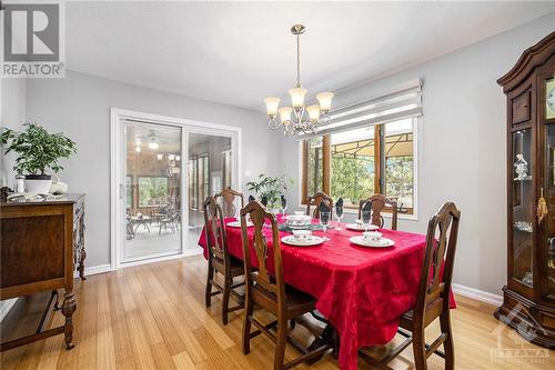 3396 Calabogie Road, Burnstown, ON - Indoor Photo Showing Dining Room