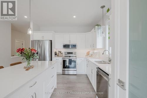 132 Cortland Terrace, St. Thomas, ON - Indoor Photo Showing Kitchen With Double Sink With Upgraded Kitchen