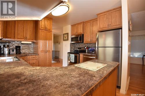 319 4Th Street N, Nipawin, SK - Indoor Photo Showing Kitchen With Double Sink