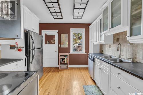 2229 Winnipeg Street, Regina, SK - Indoor Photo Showing Kitchen With Double Sink