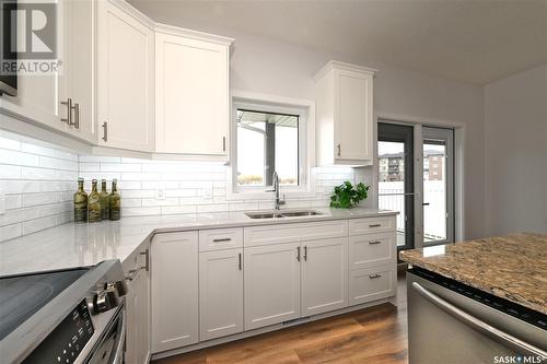 3 2330 Morsky Drive, Estevan, SK - Indoor Photo Showing Kitchen With Double Sink