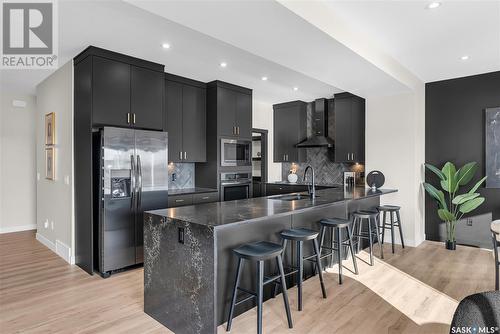 672 Pepper Bend, Saskatoon, SK - Indoor Photo Showing Kitchen With Upgraded Kitchen