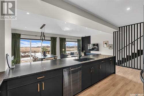 672 Pepper Bend, Saskatoon, SK - Indoor Photo Showing Kitchen With Double Sink