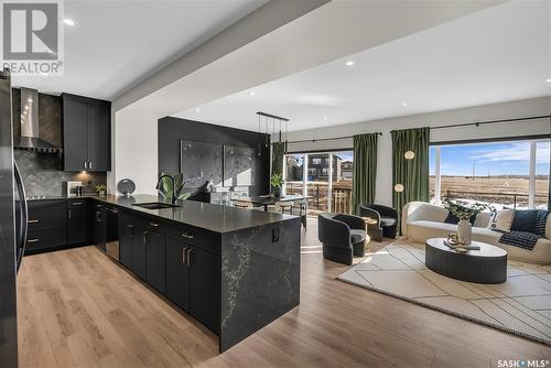 672 Pepper Bend, Saskatoon, SK - Indoor Photo Showing Kitchen With Upgraded Kitchen