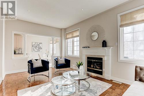 1 Fair Oaks Road, Markham, ON - Indoor Photo Showing Living Room With Fireplace