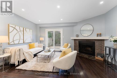 15 Sandy Haven Drive, Toronto, ON - Indoor Photo Showing Living Room With Fireplace